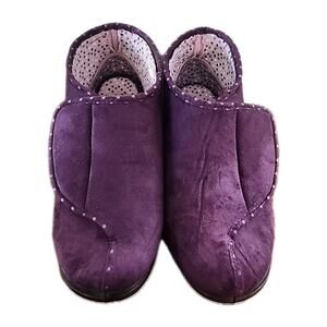 LADIES PADDERS CHERISH WIDE FITTING RIP TAPE FASTENING BOOTIE SLIPPERS Sz 8